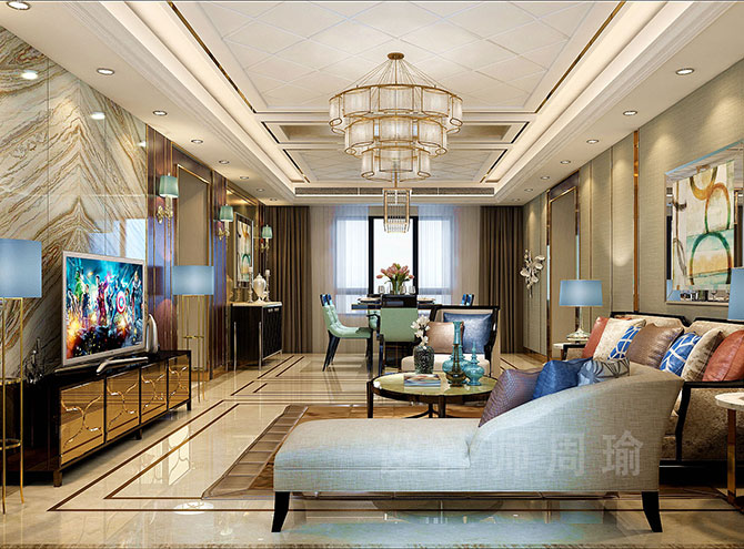亚洲人直播三级世纪江尚三室两厅168平装修设计效果欣赏